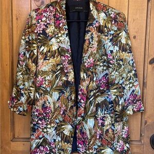 Zara Multicolor Floral Blazer